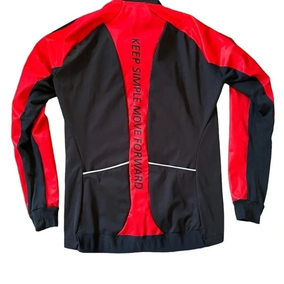 Donen Cycling Wear Insulated Jacket Mens XL Long Sleeve Full Zip 2 Back Pockets - Picture 3 of 8